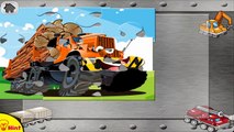 Kids Puzzles Cars and Trucks - Transporter Trucks and Сars for Сhildren Excavators, Cranes
