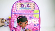 Doc McStuffins Surprise Backpack Doctora Juguetes Surprise Eggs ドックはおもちゃドクター Toys Videos
