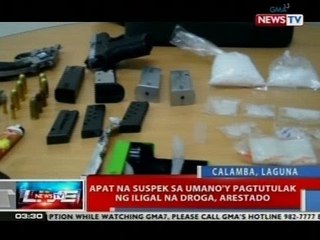 NTVL: 4 na suspek sa umano'y pagtututlak ng iligal na droga, arestado