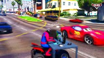 Spiderman for Lightning McQueen KIDS Cars! FUN color full cartoon   Nursery Rhymes childrens songs