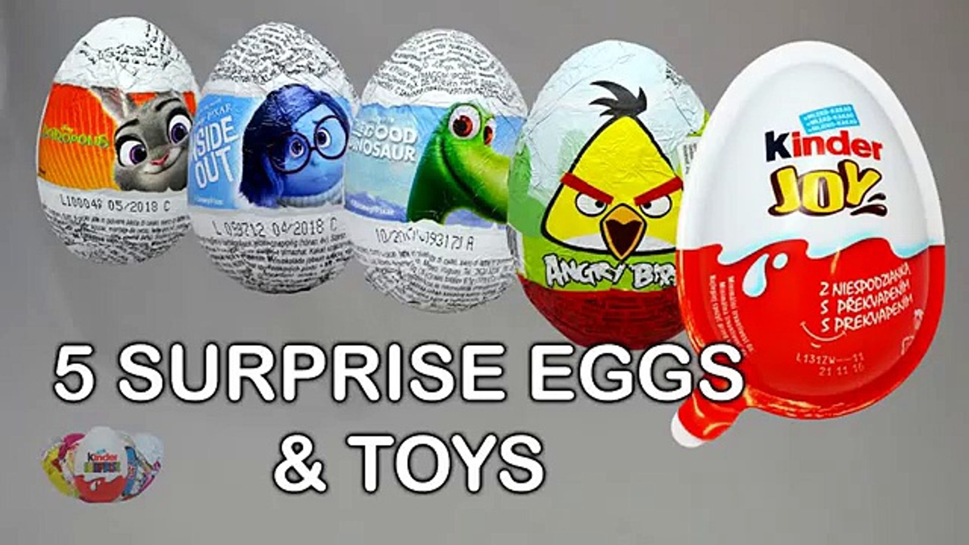 5 surprise eggs