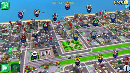 LEGO Police. Police Car. Fire Truck. Cartoon about LEGO - LEGO Game My City