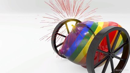 Baby Learn Colors with 3D Rainbow Cannon for Toddlers Kids Colours Learning Videos