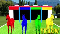 Horse 3D Colourful Colour Song For Children Kids Rhymes || Animated 3D Nursery Rhymes