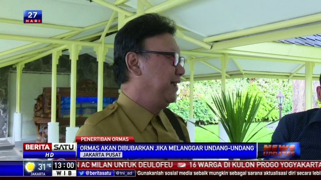 Mendagri: Ormas Akan Dibubarkan Jika Melanggar UU