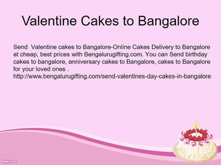 Send Cakes to Bangalore