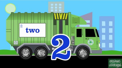 Garbage Truck Number Counting - Garbage Trucks Count 1 to 10 for Kids