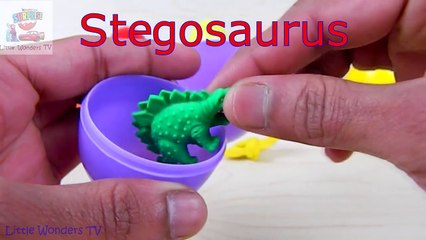 DINOSAURS Jurassic World Dinosaur Surprise Eggs Video Learn About Dinosaur