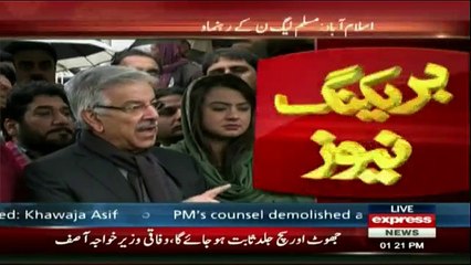 Khawaja Muhammad Asif Media Talk in Islamabad - 18th January 2017