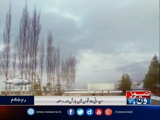 Parts of country receive rain, snowfall