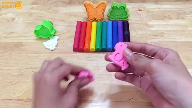 Play and Learn Colours with Modelling Clay Butterfly and Frog Molds Fun and Education for Kids