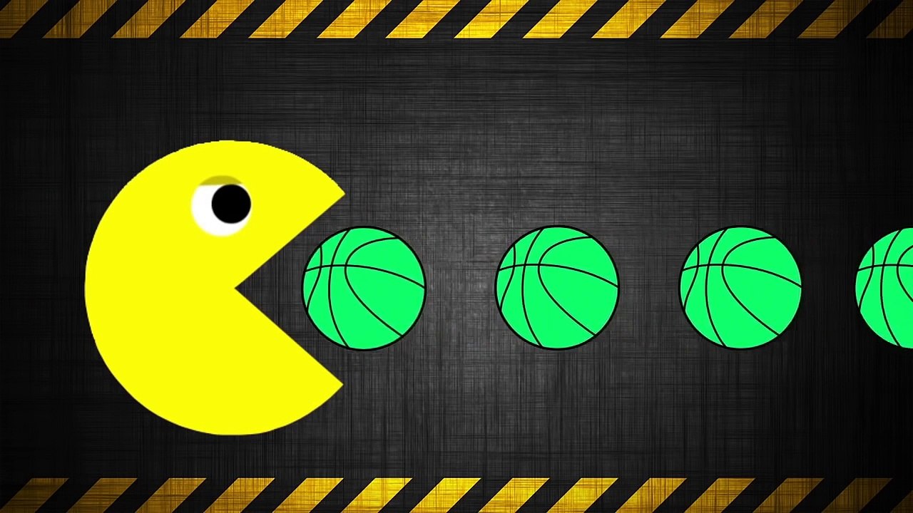 Learn Colors for Children  - Pacman and Ball Colours for Kids to Learn - Color Learning Videos