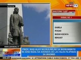 NTG: PNoy, nag-alay ng bulaklak sa monumento ni Rizal sa Madrid, Spain
