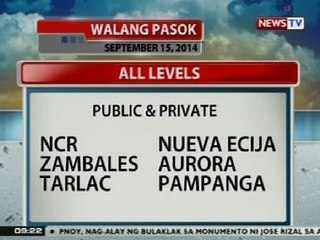 NTG: Malacañang, sinuspinde ang pasok sa maraming lugar sa Luzon dahil sa masamang panahon