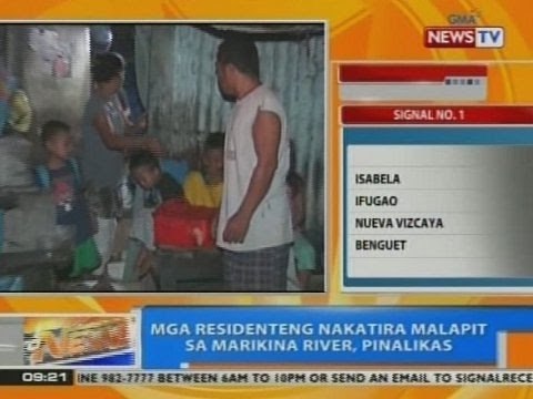 NTG: Mga residenteng nakatira malapit sa Marikina River, pinalikas