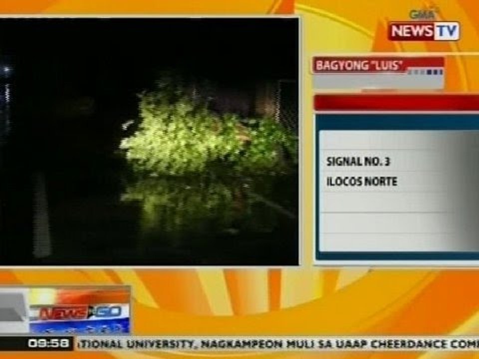 NTG: Magdamag na pagbayo ng malakas na ulan at hangin, nagdulot ng pinsala sa Ilocos Norte