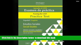 PDF [FREE] DOWNLOAD  Apruebe el GED/ Passing the GED: Examen De Practica/ Practice Test: Estudios