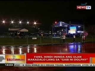 BT: Fans, hindi ininda ang ulan makadalo lang sa 'Gabi ni Dolphy'