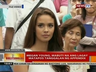 BT: Megan Young, mabuti na ang lagay matapos tanggalan ng appendix