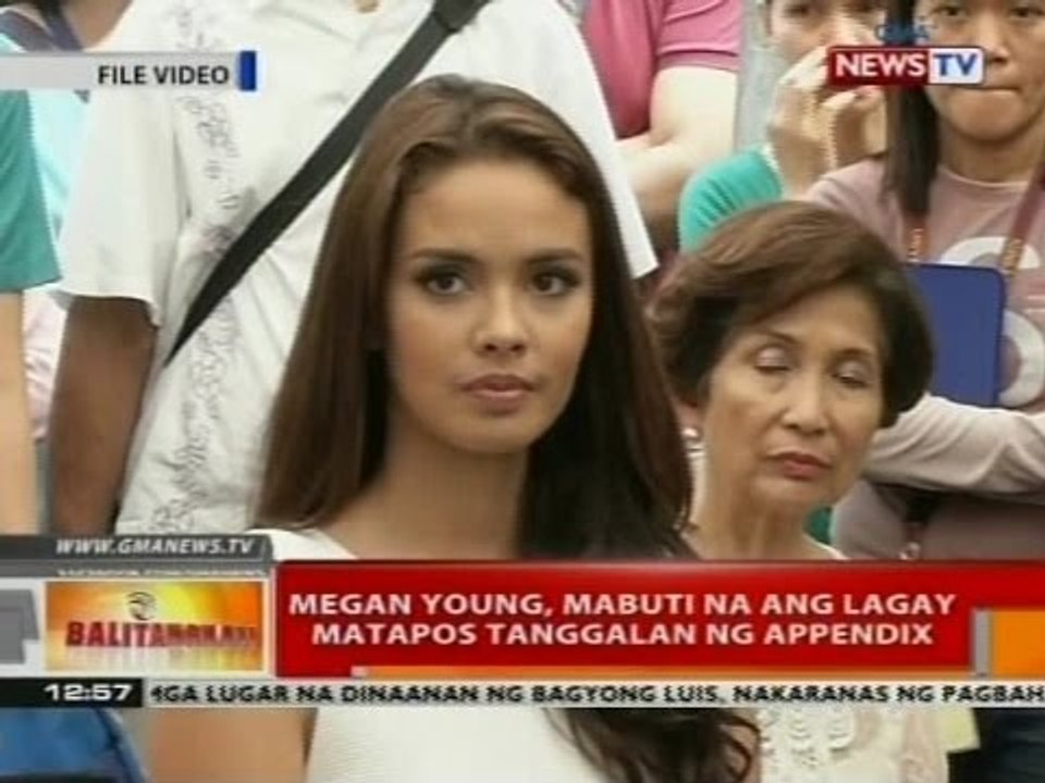 BT: Megan Young, mabuti na ang lagay matapos tanggalan ng appendix