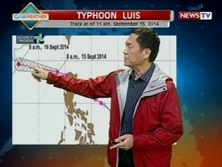 BT: Weather update as of 11:44 a.m. (September 15, 2014)