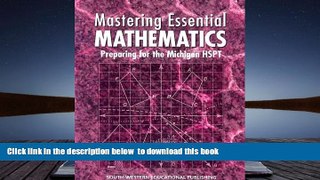 BEST PDF  Mastering Essential Mathematics: Preparing for the Michigan Hspt [DOWNLOAD] ONLINE