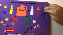 Squishy Kitchen measurements puzzle.Capacity 4 Kids- Cups, Pints, Quarts vesves Gallons. Lets