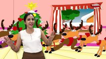 Christmas Bells With Actions | Nursery Rhymes For Kids With Lyrics | Action Songs For Children