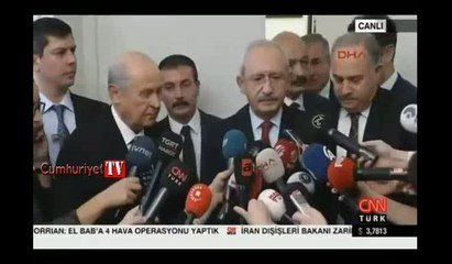 Kılıçdaroğlu ve Bahçeli'den ortak açıklama