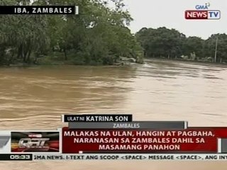QRT: Malakas na ulan, hangin at pagbaha, naranasan sa Zambales dahil sa masamang panahon