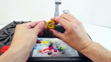 Learning Alphabet Letters ABC Learning Fun with Kitchen Toys for Children