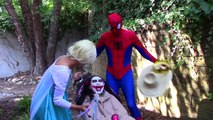Spiderman & Frozen Elsa vs Joker! w/ Snow White, Catwoman, Fairy, Spiderbaby