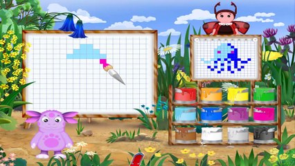 ЛУНТИК Учится рисовать 3-серия.Игры с ЛУНТИКОМ для детей 3-5 лет.Развивающий мультфильм