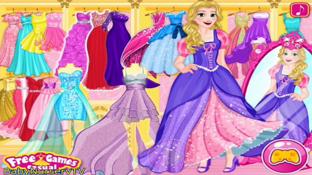 Disney Princesses Prom Shopping - Princess Rapunzel Cinderella and Aurora Dress Up Game