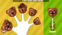 The Finger Family Bear Cake Pop Family Nursery Rhyme | Cake Pop Finger Family Songs