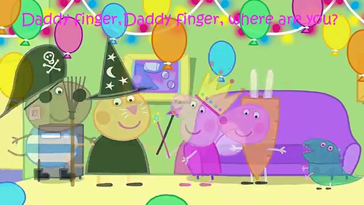 Pepa Pig Masquerade Finger Family | Nursery Rhymes Lyrics
