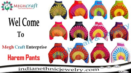 Designer Harem Pants, Indo Western Clothing - www.indianethnicjewelry.com