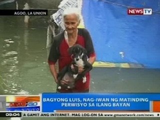 NTG: Bagyong Luis, nag-iwan ng matinding perwisyo sa ilang bayan sa Agoo, La Union