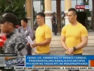 NTG: Lee, Raz at Cornejo, pansamantalang makalalaya matapos payagang makapagpiyansa