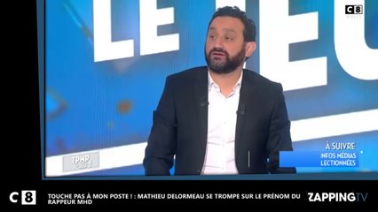 TPMP : Matthieu Delormeau se trompe sur le prénom du rappeur MHD, il lui répond (Vidéo)