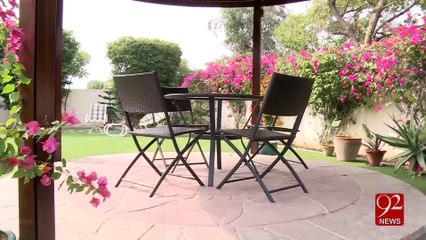 Karachi citizen recycles water for its effective use in gardening 18-01-2017 - 92NewsHD