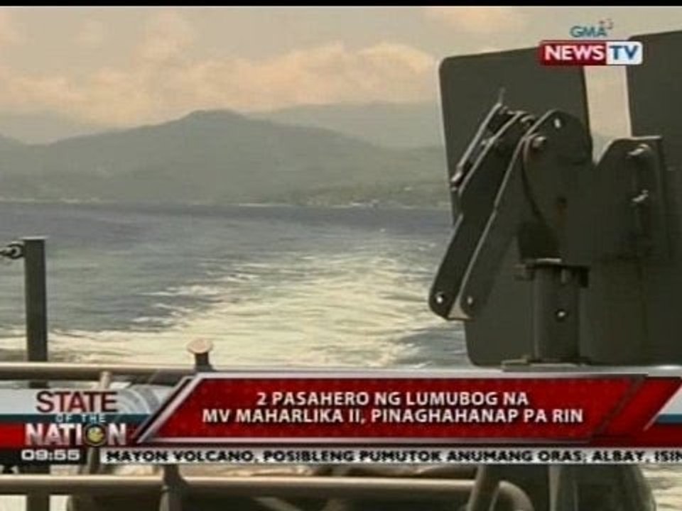 SONA: 2 pasahero ng lumubog na M/V Maharlika II, pinaghahanap pa rin