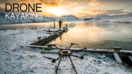 Drone kayaking in Iceland: What a view!