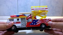 Ladder Fire Engine and Airport Fire Truck from Fire Station in Action for kids!