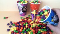 Skittles Surprise Eggs Cups Peppa Pig Minions Paw Patrol Frozen / Huevos Sorpresa