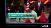 Donald Trump : Une Femen seins nus s’attaque à sa statue de cire