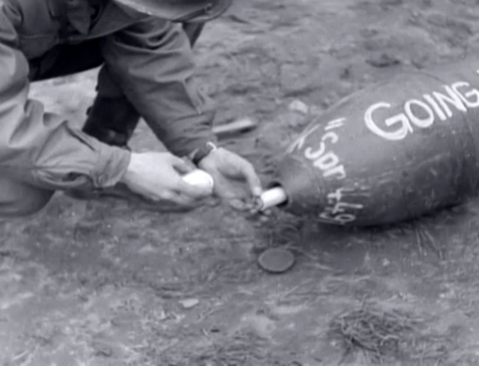 Captured German Rocket Artillery trial near Osnabrück, Germany (March 31, 1945)