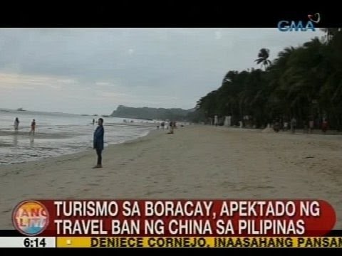 UB: Turismo sa Boracay, apektado ng travel ban ng China sa Pilipinas
