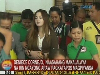UB: Deniece Cornejo, inaasahang makalalaya na rin ngayong Miyerkules