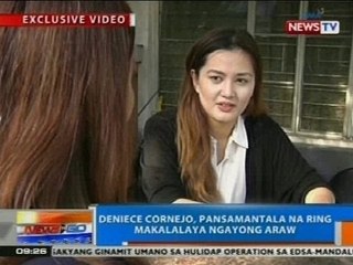 Download Video: NTG: Deniece Cornejo, pansamantala na ring makalalaya ngayong Miyerkules